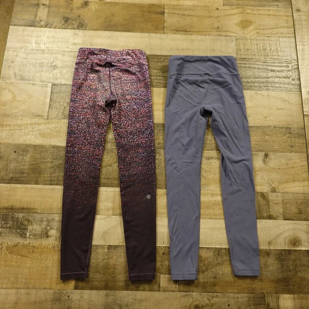 Athleta high rise Chit Chat tight bundle girl's medium 8-10‎ two pack